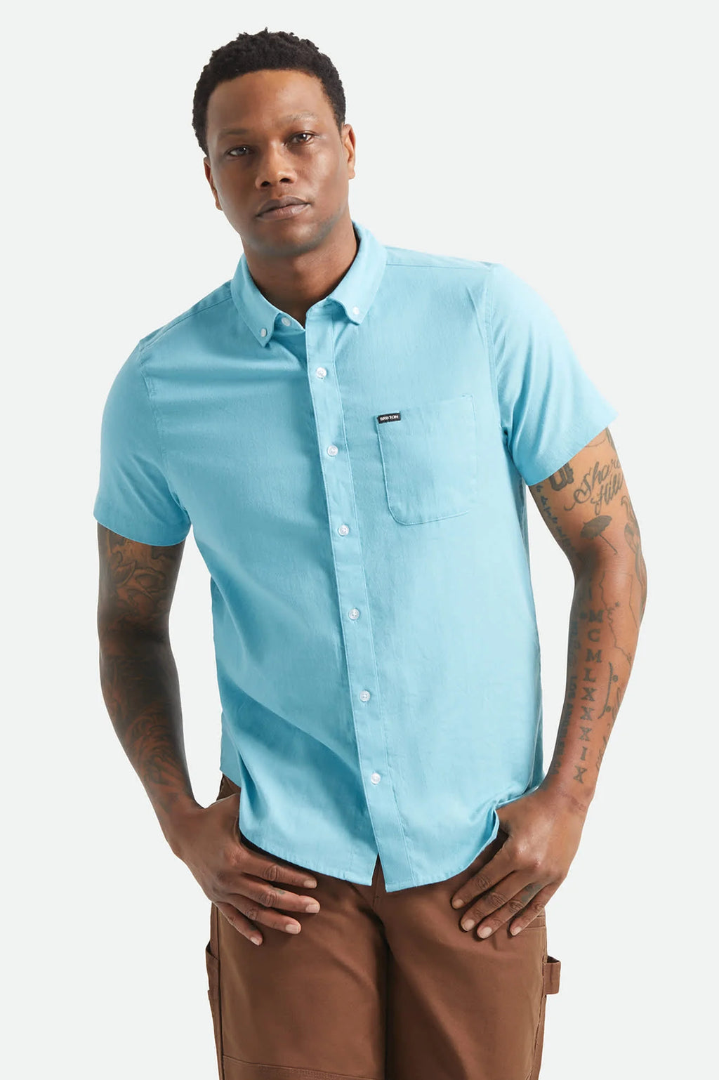 Sanford Oxford Shirt-Blue Aura