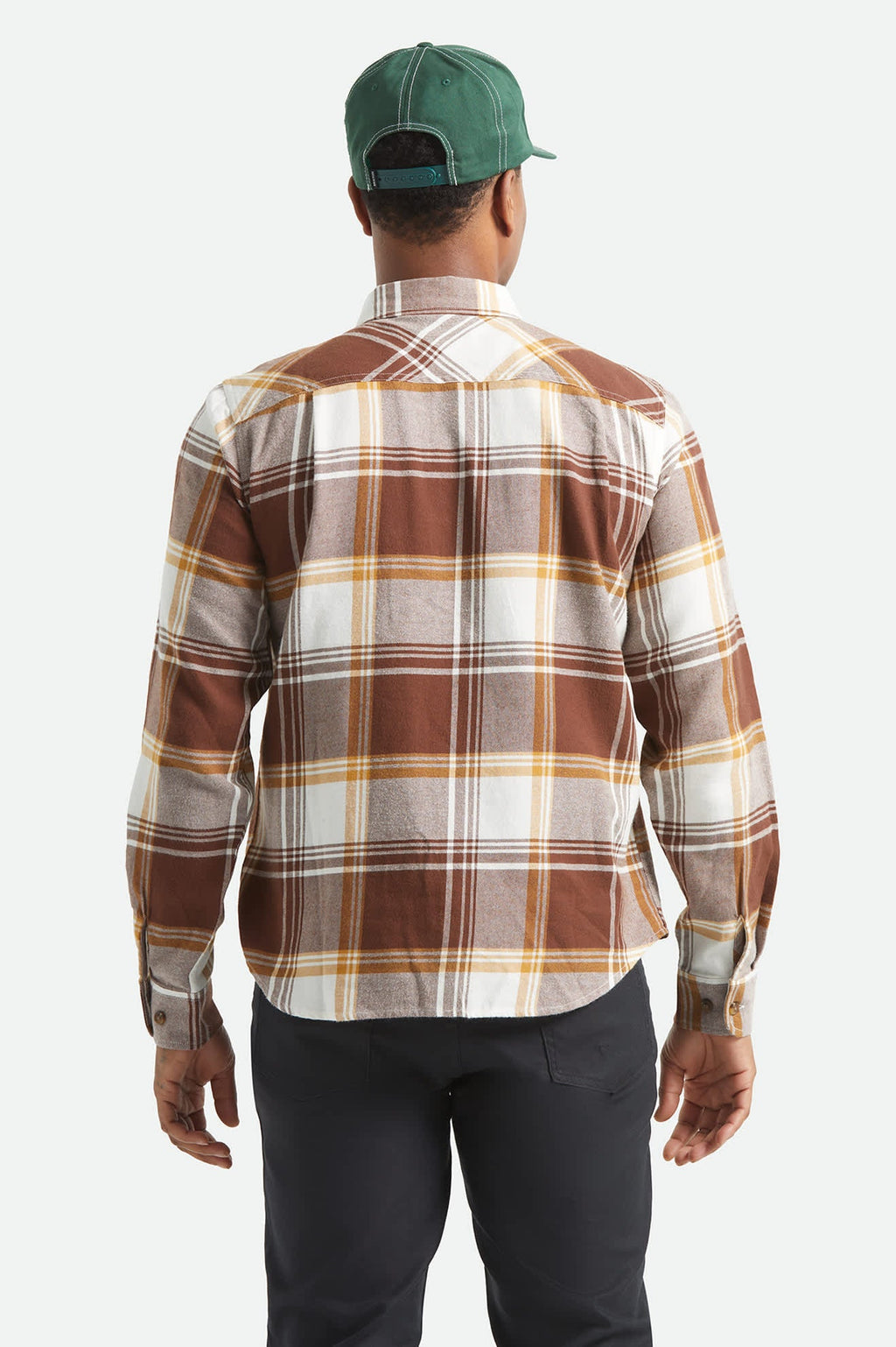 Bowery Lightweight Ultra Soft Flannel-Chocolate/Off White