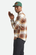 Bowery Lightweight Ultra Soft Flannel-Chocolate/Off White