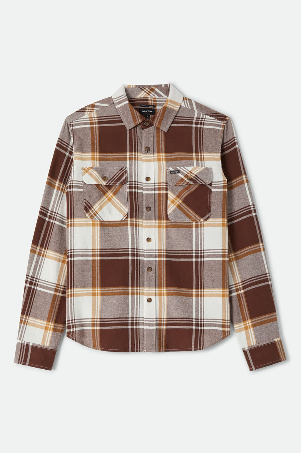 Bowery Lightweight Ultra Soft Flannel-Chocolate/Off White