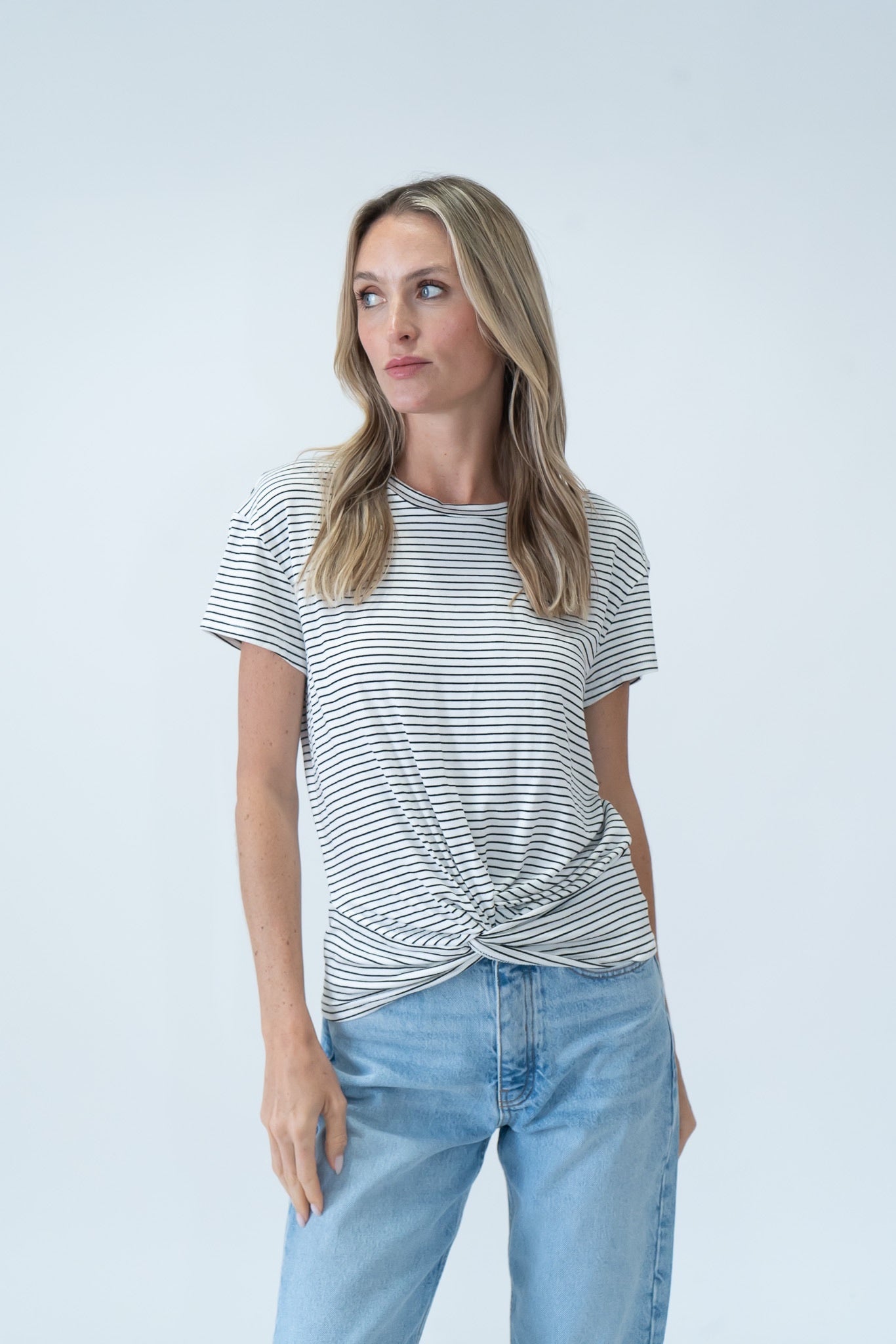 Kelly twist bottom tee