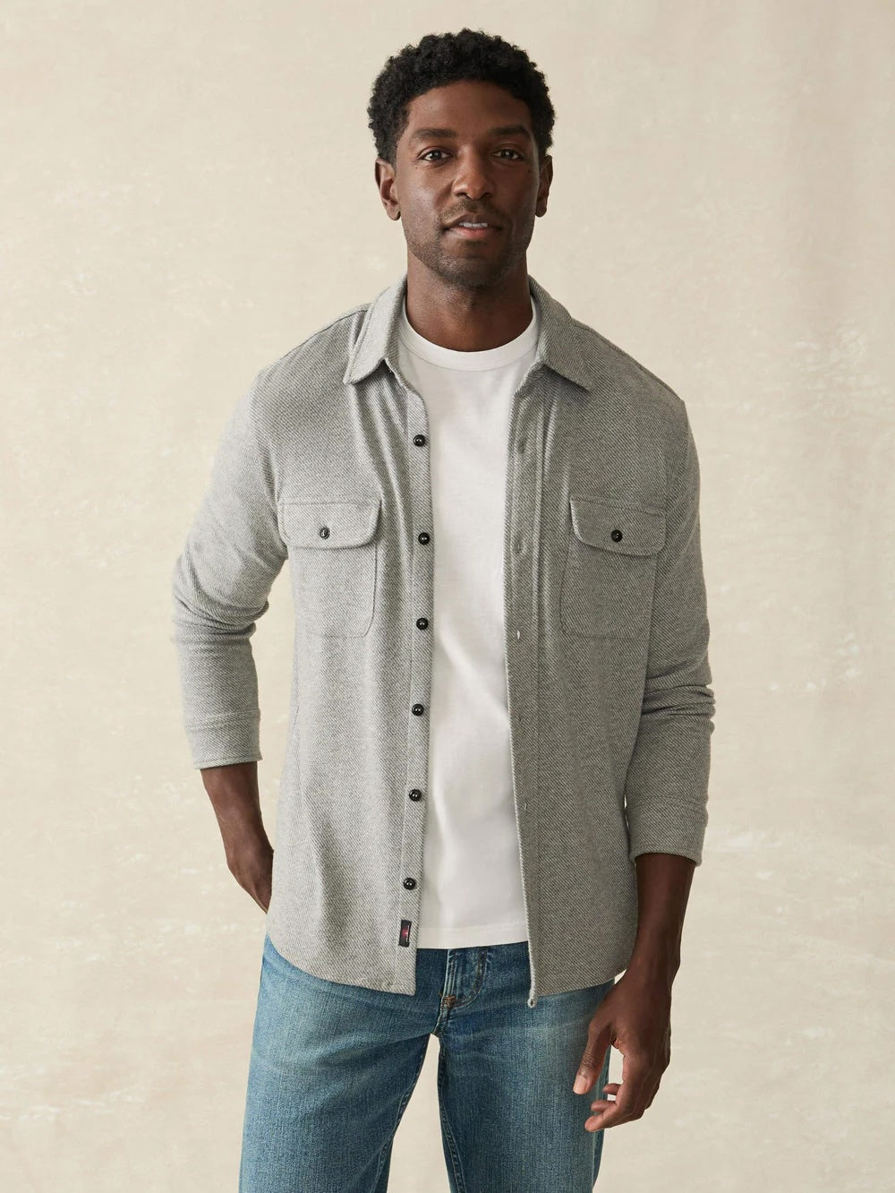 Legend Sweater Shirt-Fossil Gray Twill