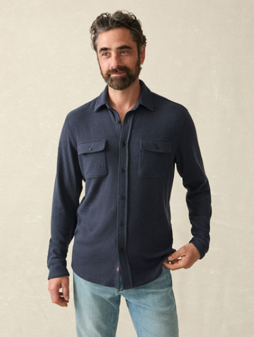 Legend Sweater Shirt-Brighton Navy Twill