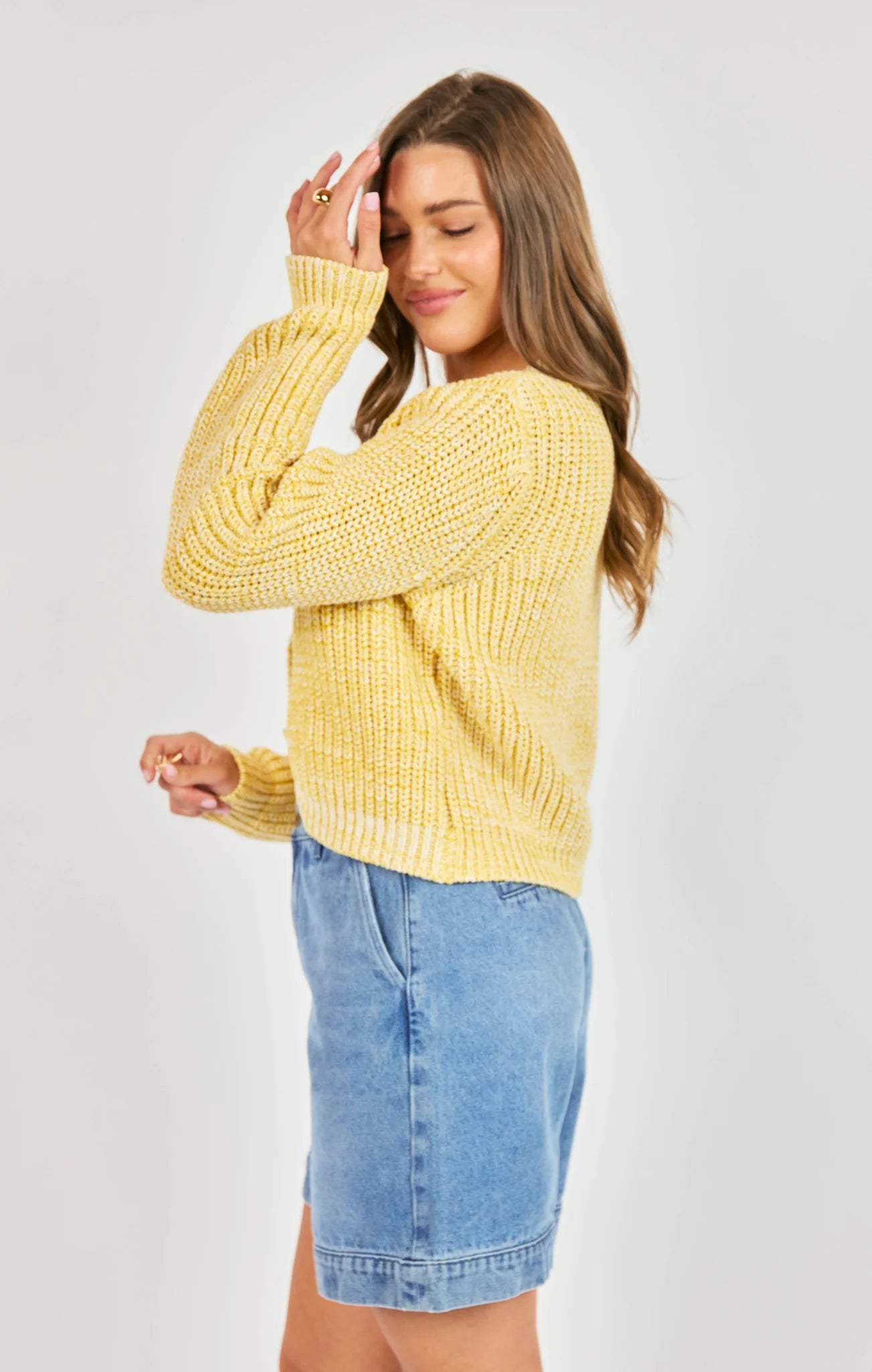 Sunroof Tulip Hem Cardigan