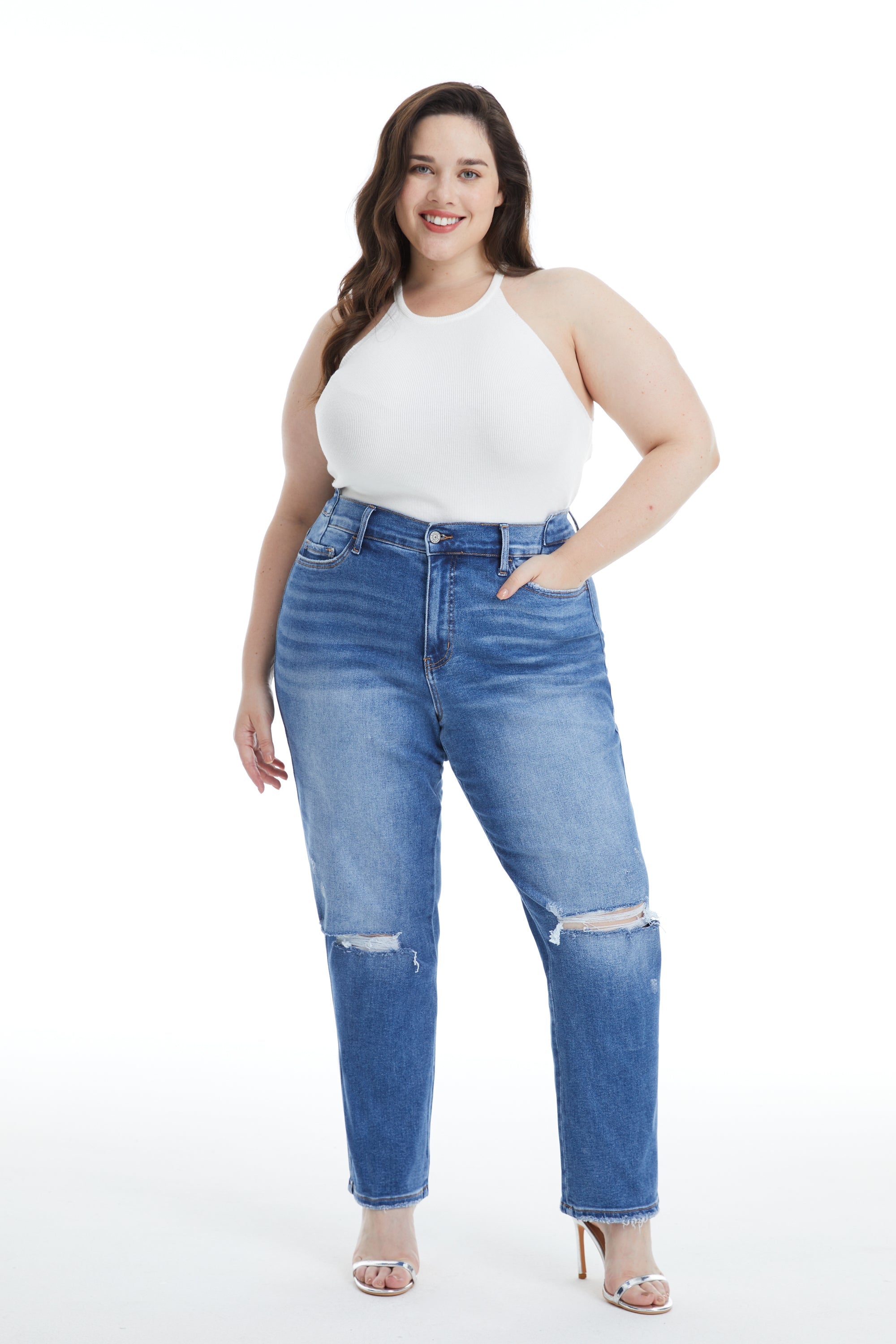 Plus High Rise Straight