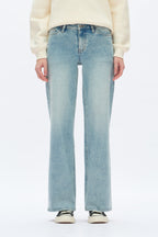 Mid Rise Wide Leg