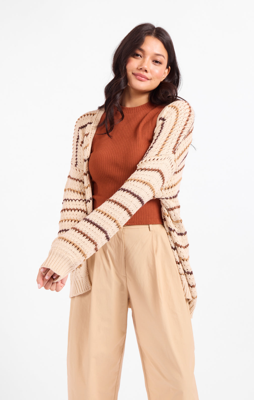 Lost Range Stripe Cardigan