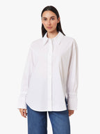 Cinched Cuff Poplin Shirt