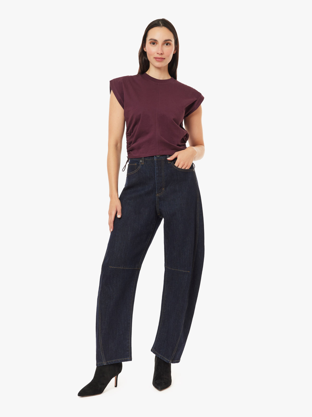 Harper Cropped Barrel-Rinse