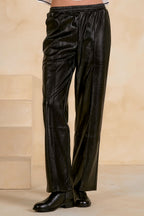 Leather Pull-On Pant
