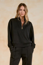 Black Quarter-Zip