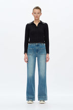 High Rise Wide Leg Denim