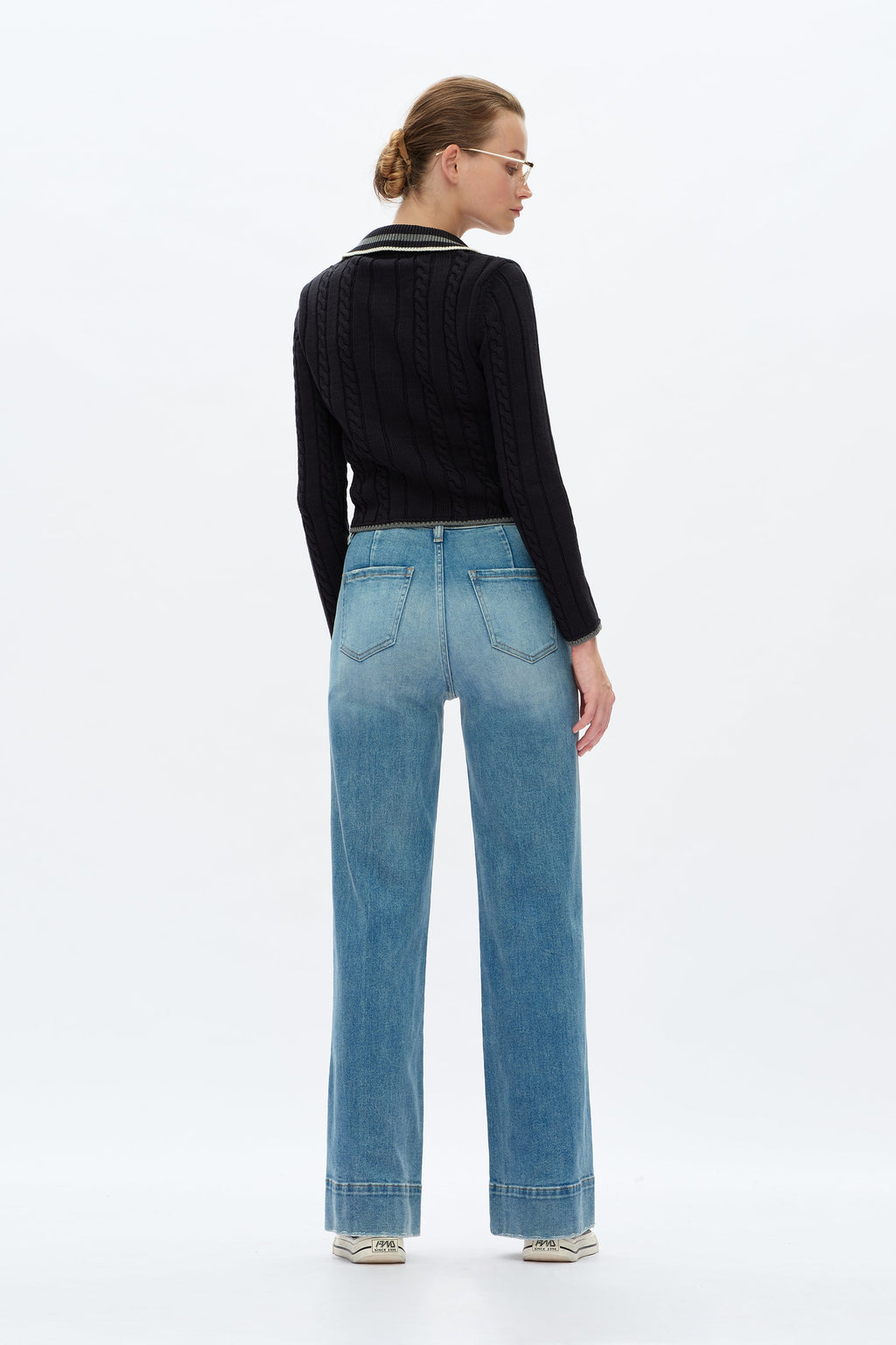 High Rise Wide Leg Denim