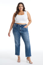 Plus High Rise Straight Leg