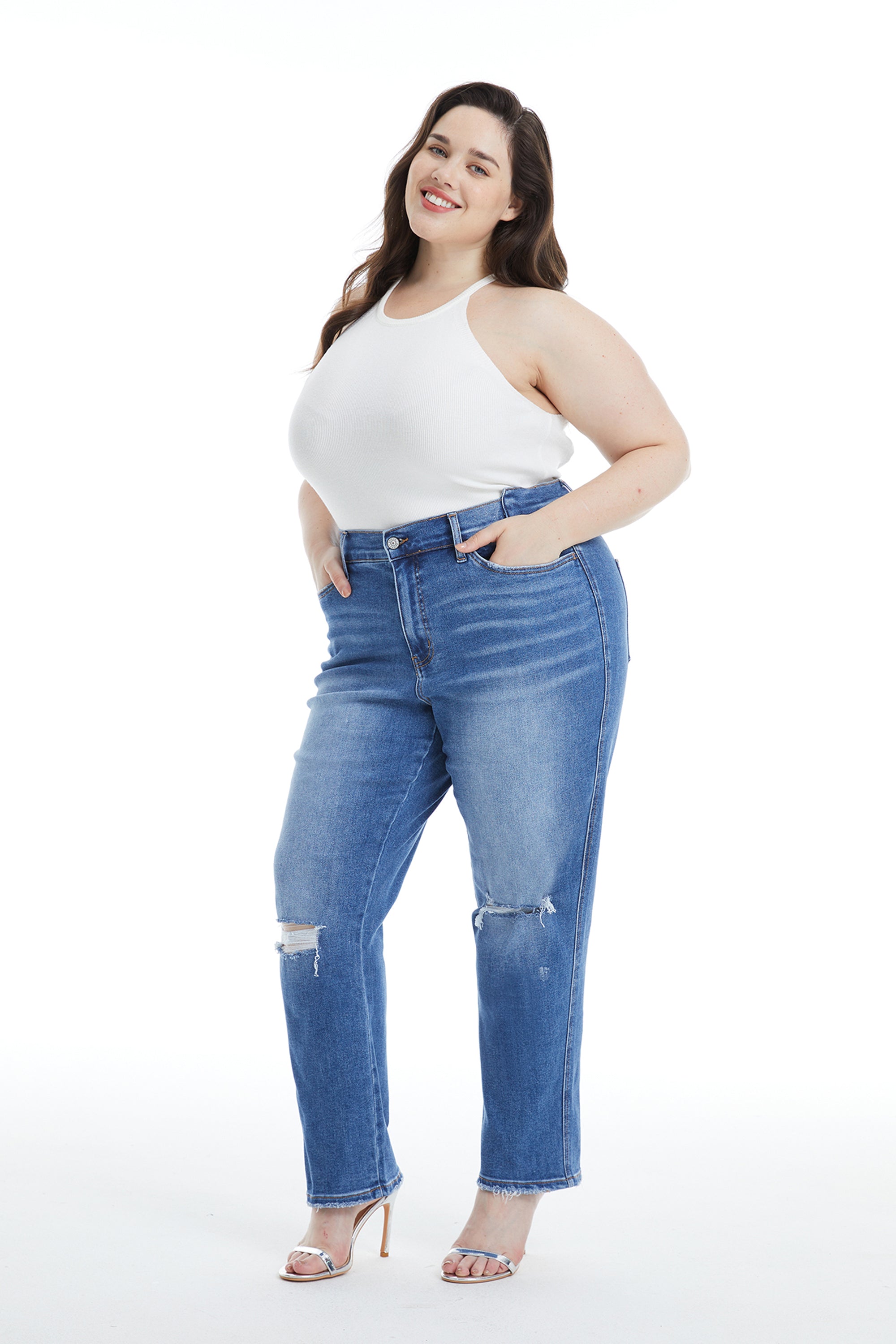 Plus High Rise Straight