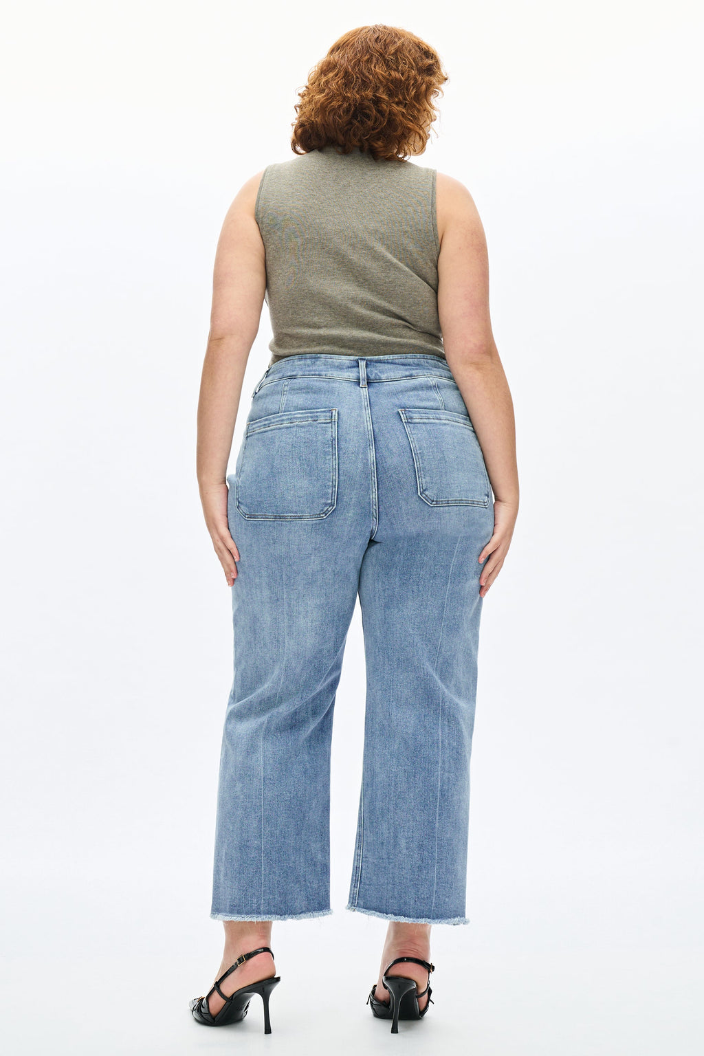 Plus High Rise Wide Leg