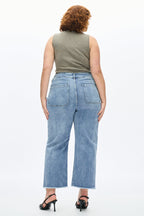 Plus High Rise Wide Leg