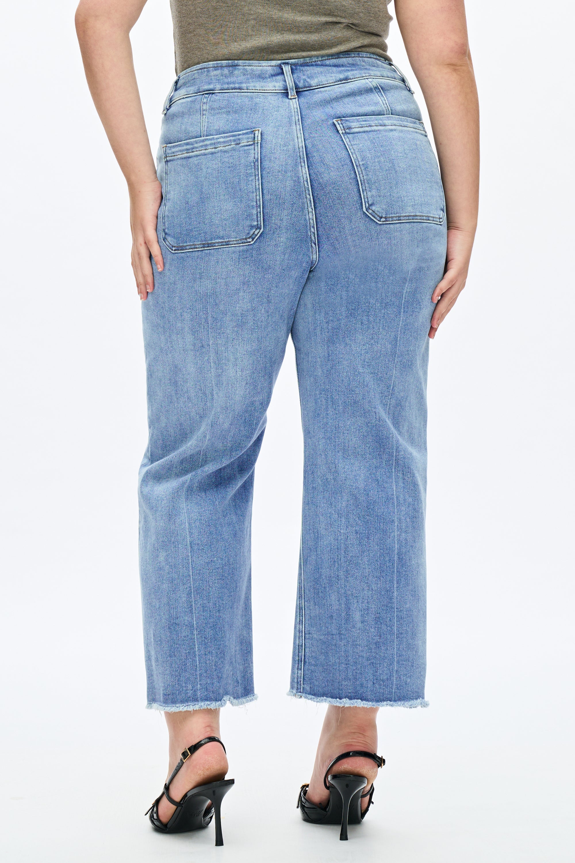 Plus High Rise Wide Leg