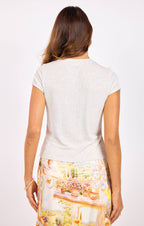 Birdy Button Front Knit Top