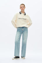 Mid Rise Wide Leg