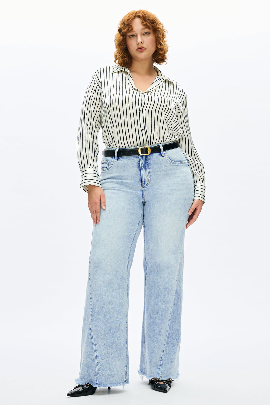 Plus Beth High Rise Wide Leg
