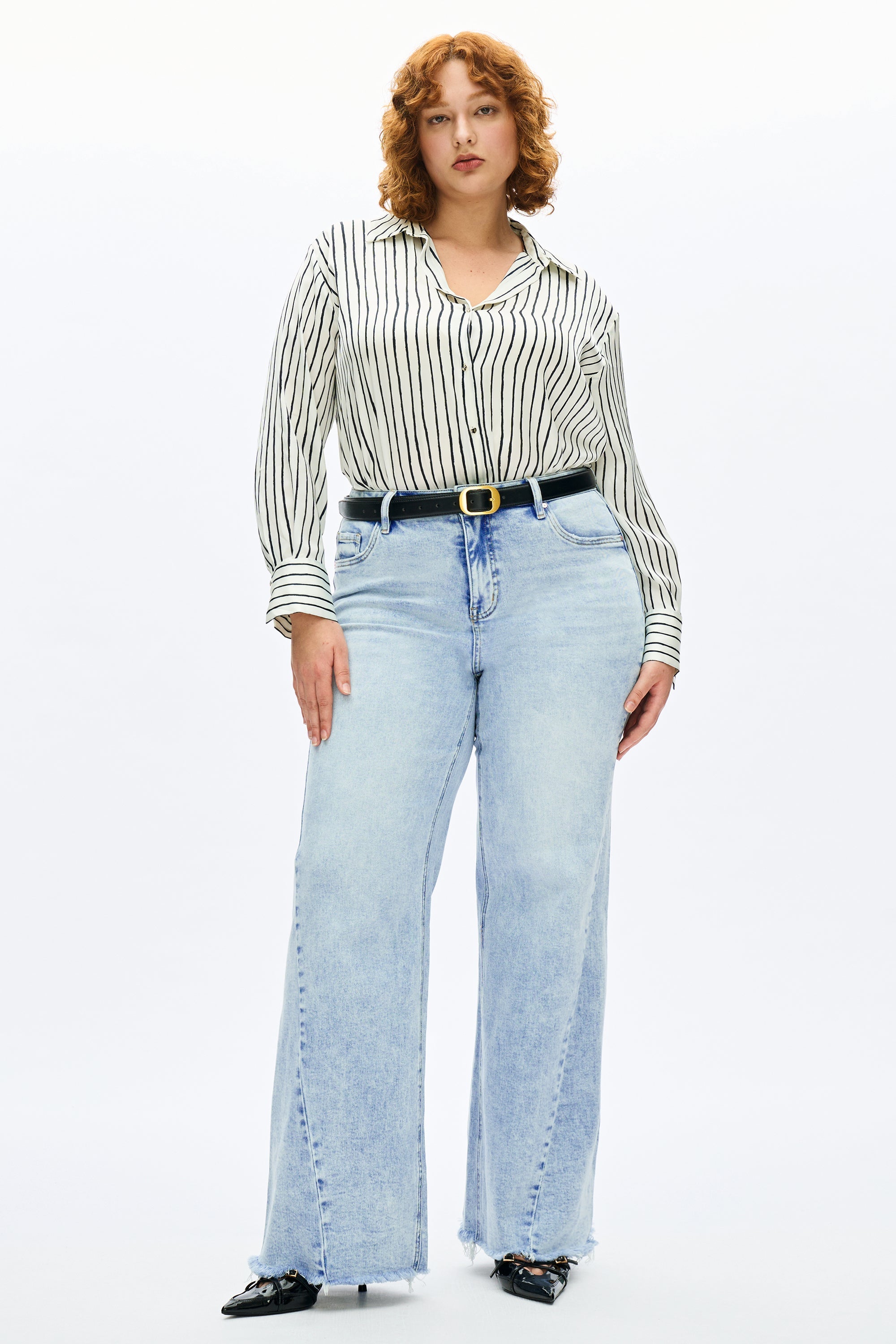 Plus Beth High Rise Wide Leg