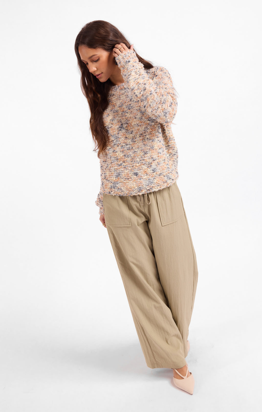 Maisey Multi Color Crewneck Sweater