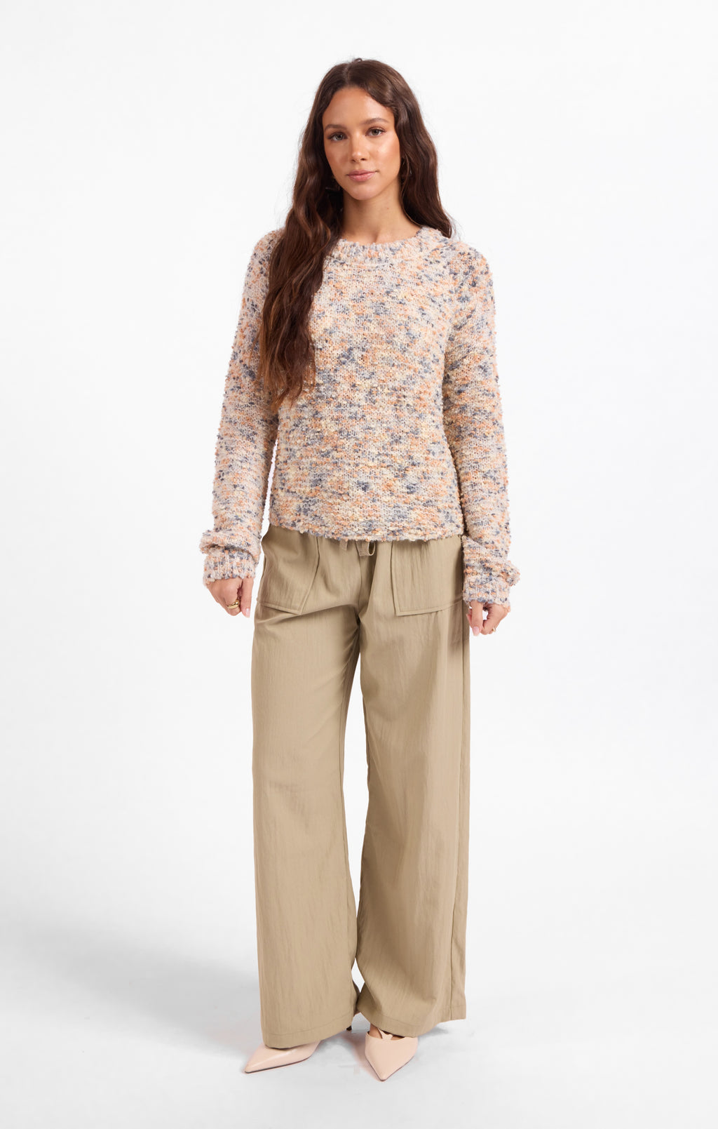 Maisey Multi Color Crewneck Sweater