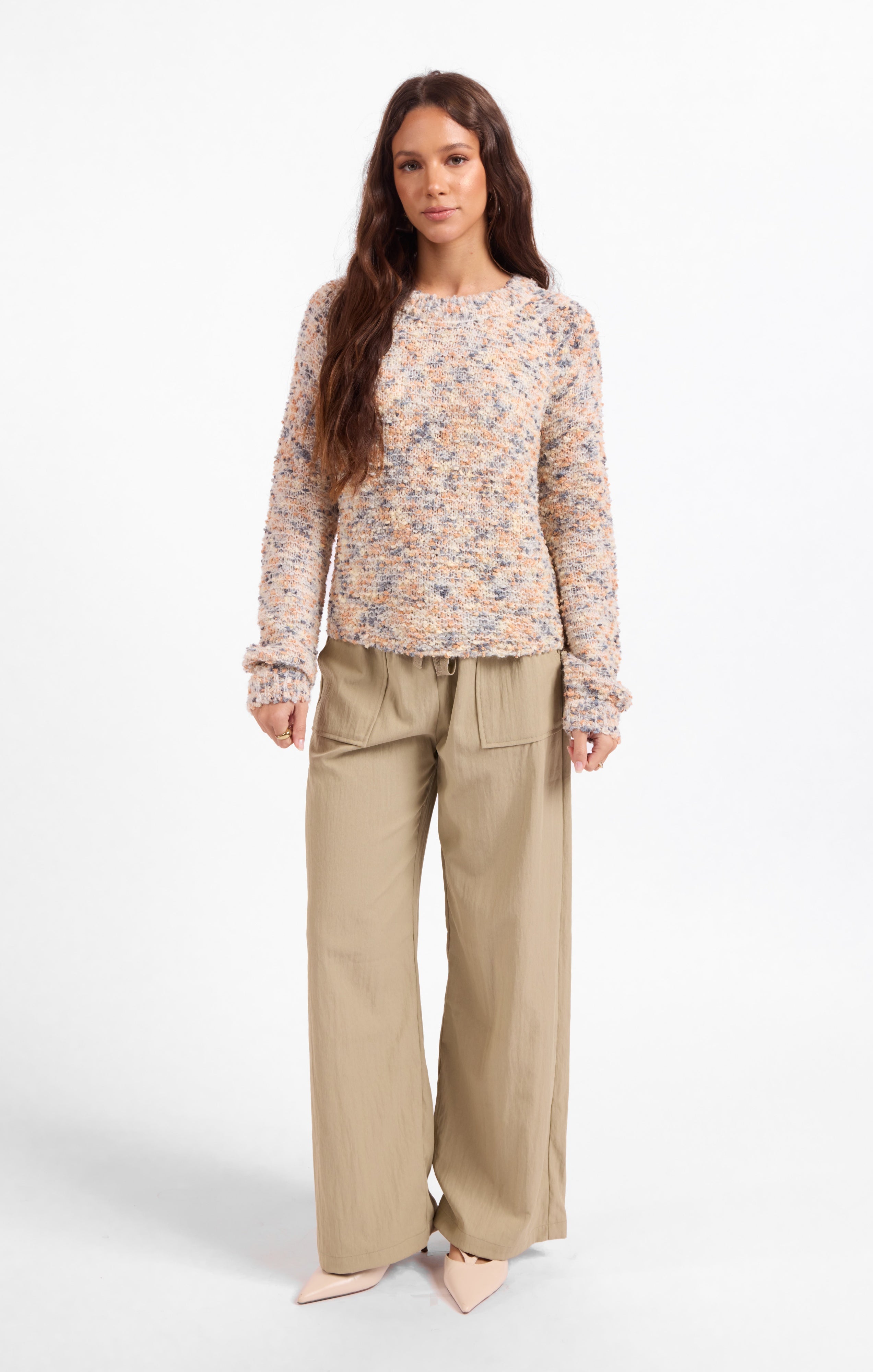 Maisey Multi Color Crewneck Sweater