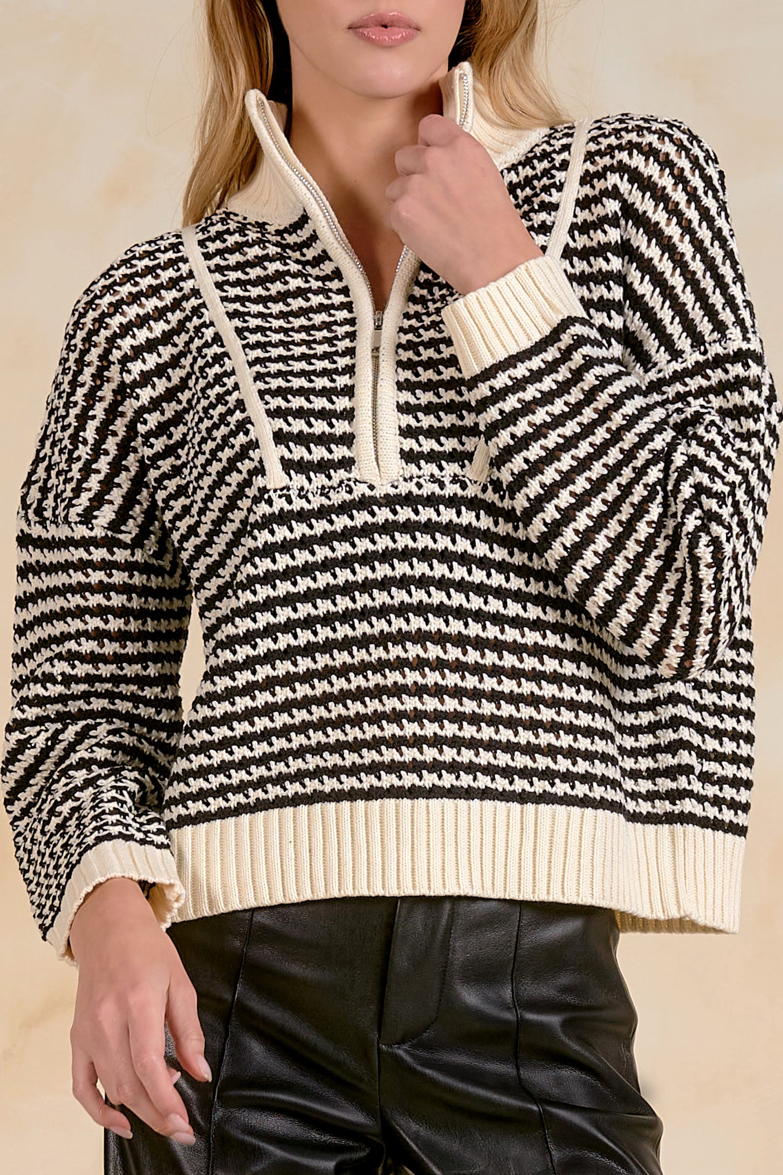 Quarter Zip Sweater