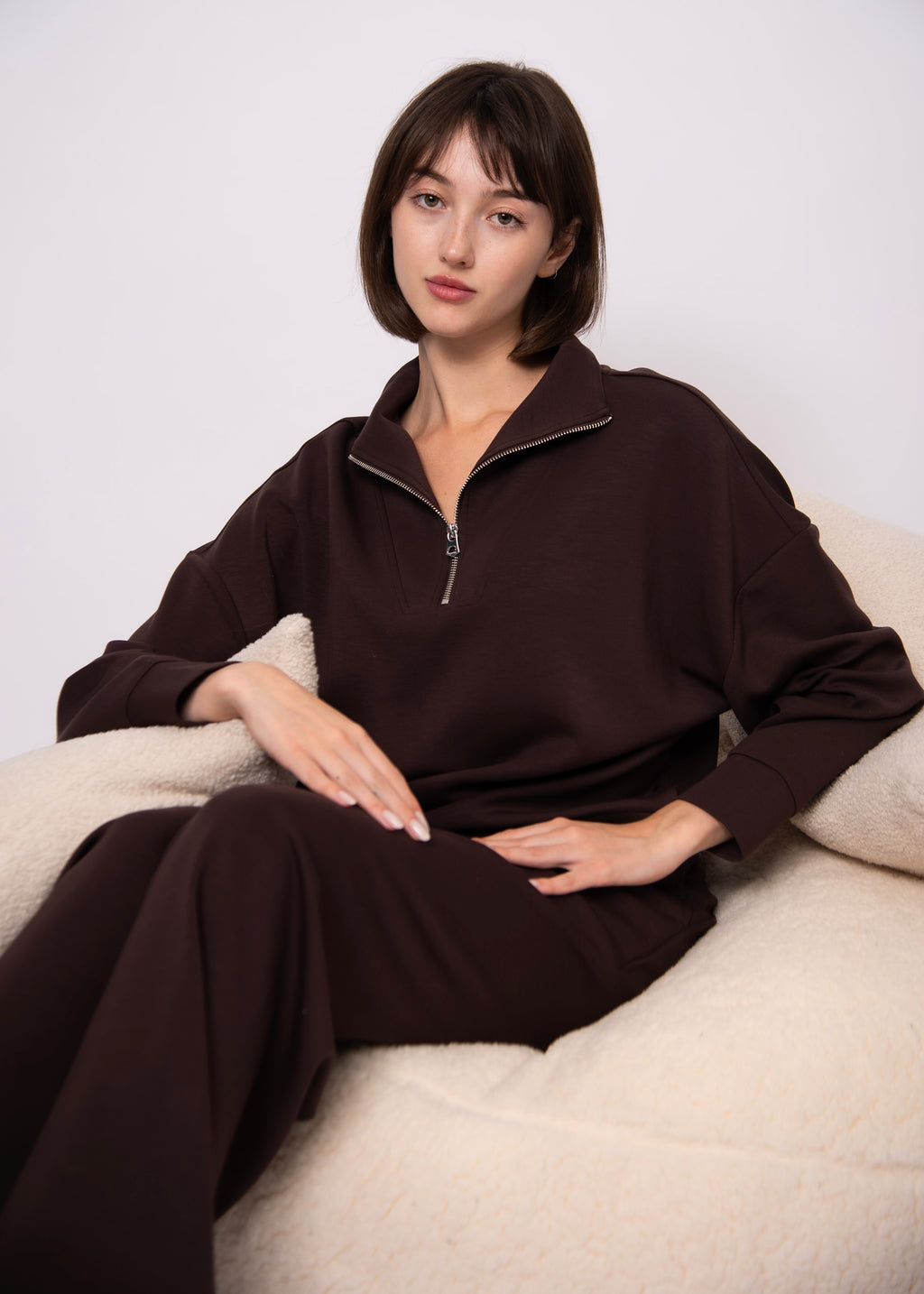 Seanni Soft Knit Half Zip Pullover