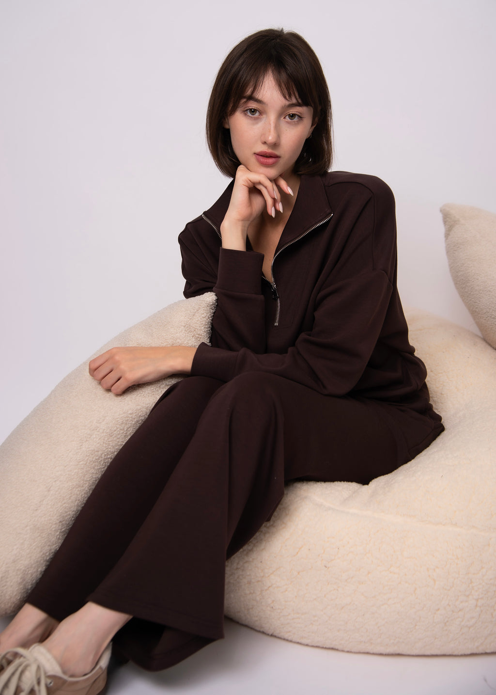 Seanni Soft Knit Half Zip Pullover