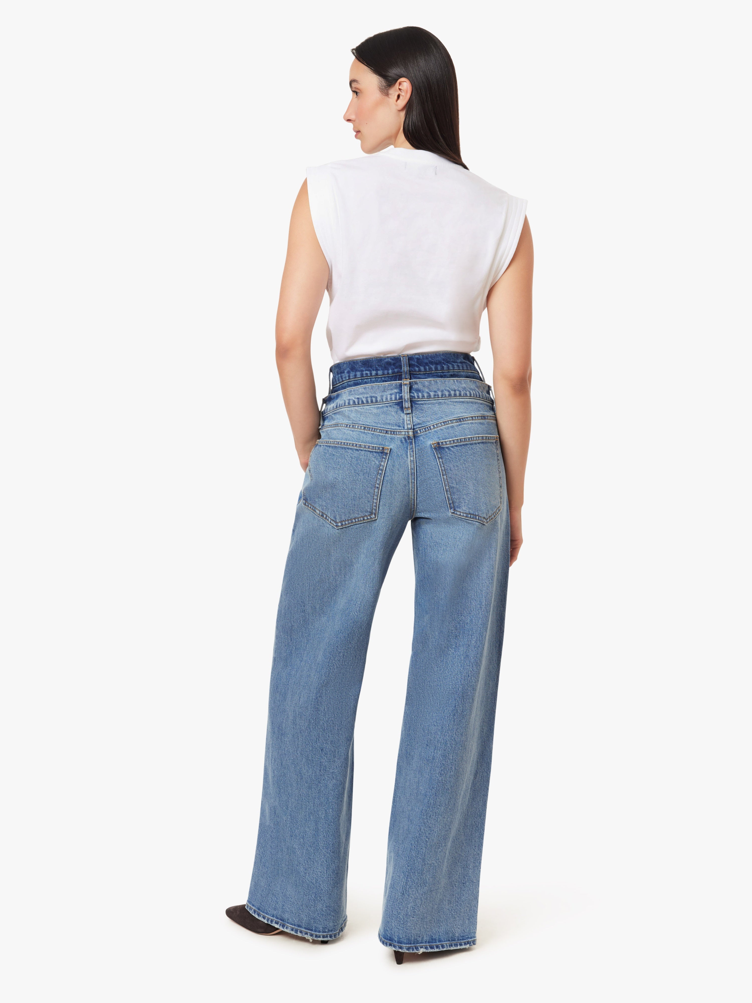 Gemma Double WB Wide Leg Slouch