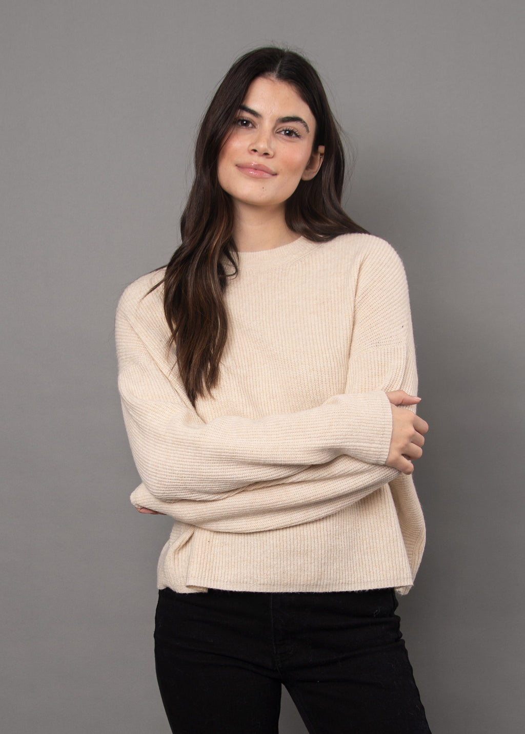Maheen Long Sleeve Crewneck Pullover