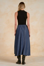 Maxi Mock Neck Sleeveless