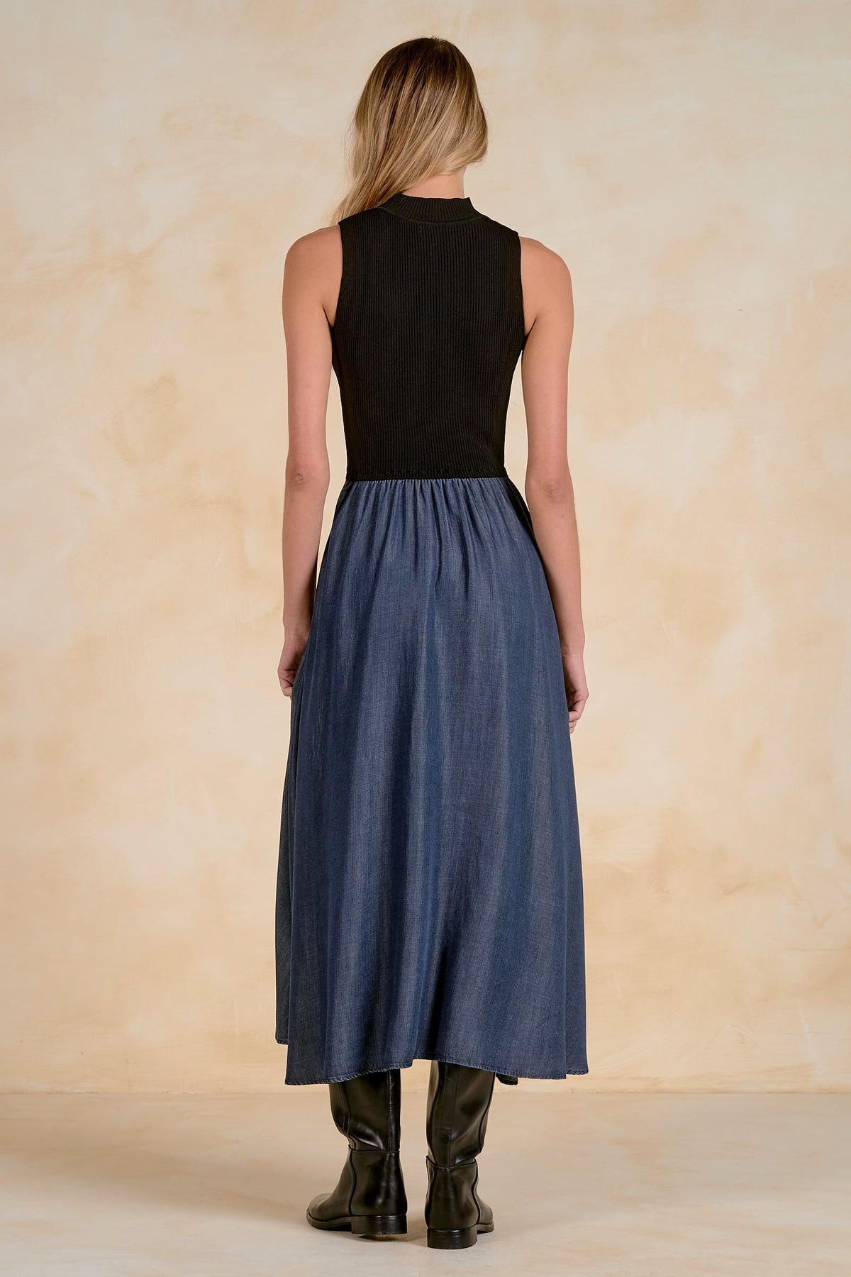 Maxi Mock Neck Sleeveless