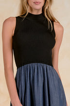 Maxi Mock Neck Sleeveless