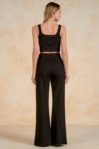 Drawstring Pant With Seam