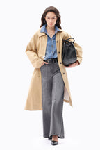 Gray High Rise Wide Leg