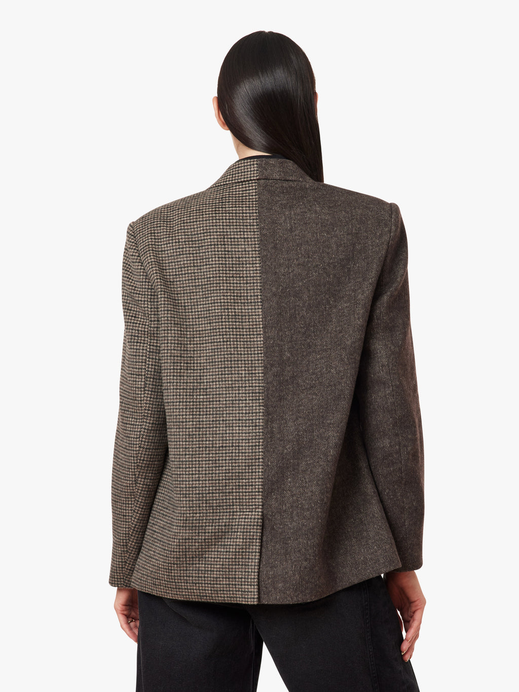 Herringbone Mix Blazer Coat