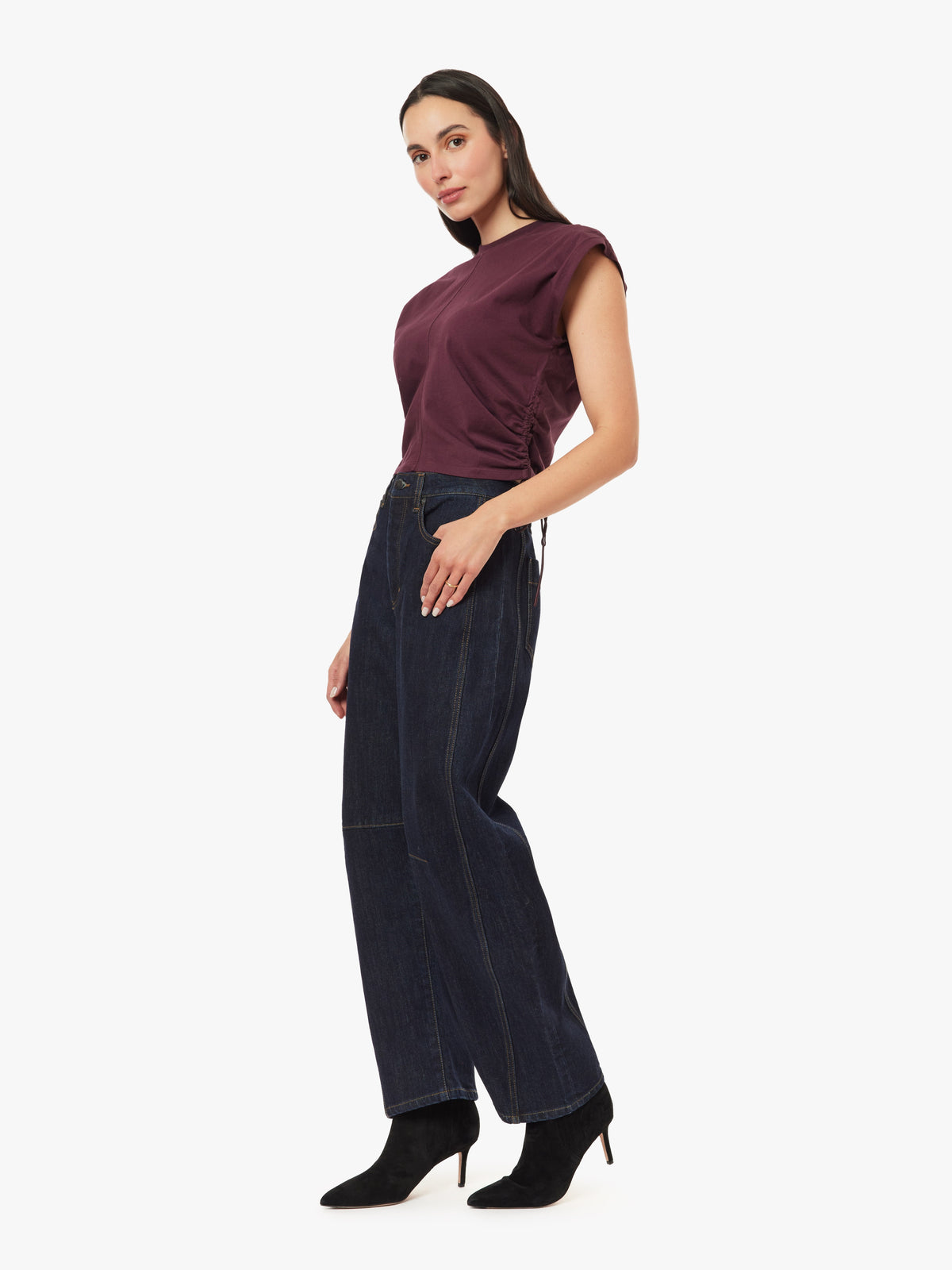 Harper Cropped Barrel-Rinse