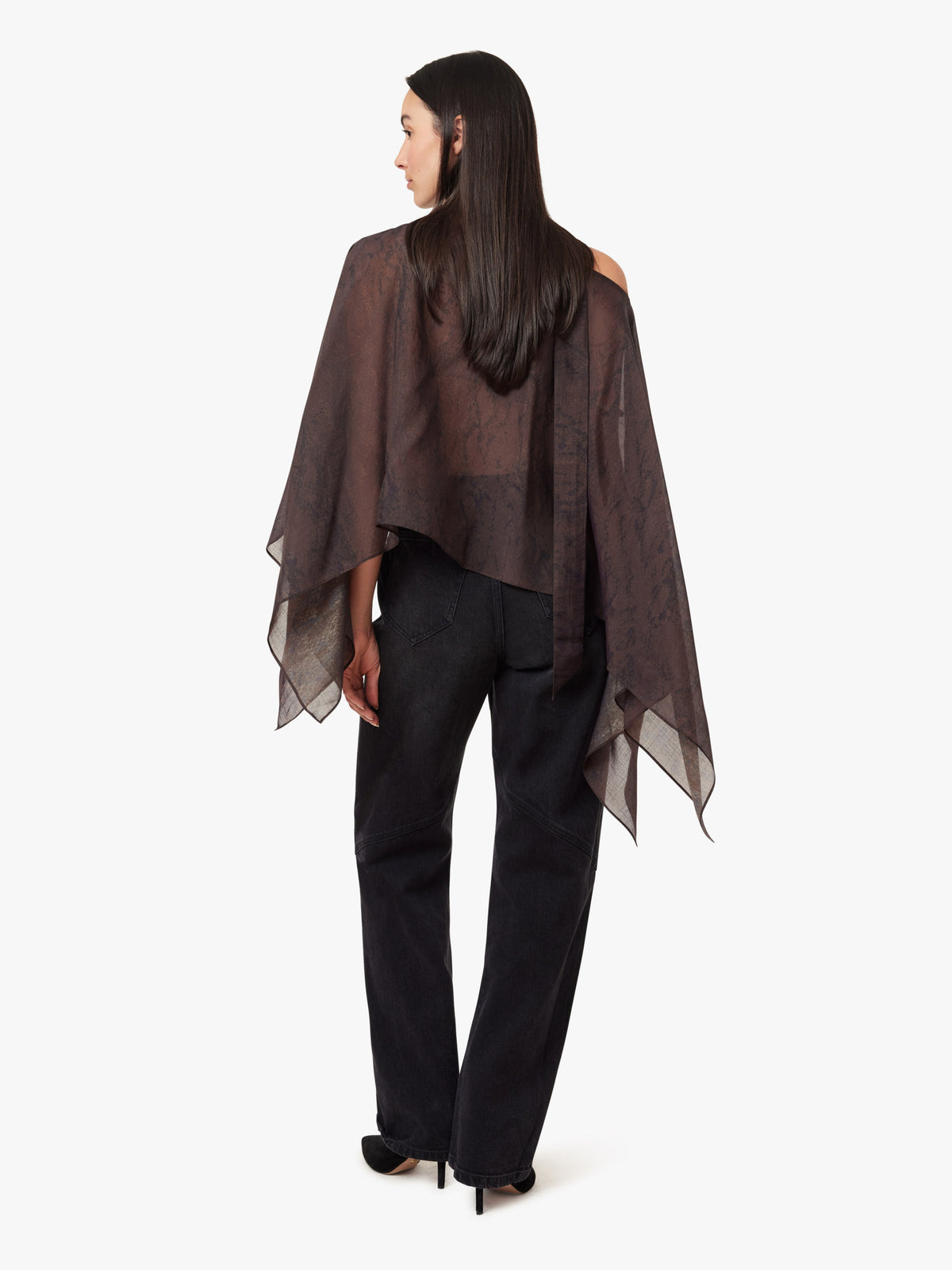 Printed Scarf Top