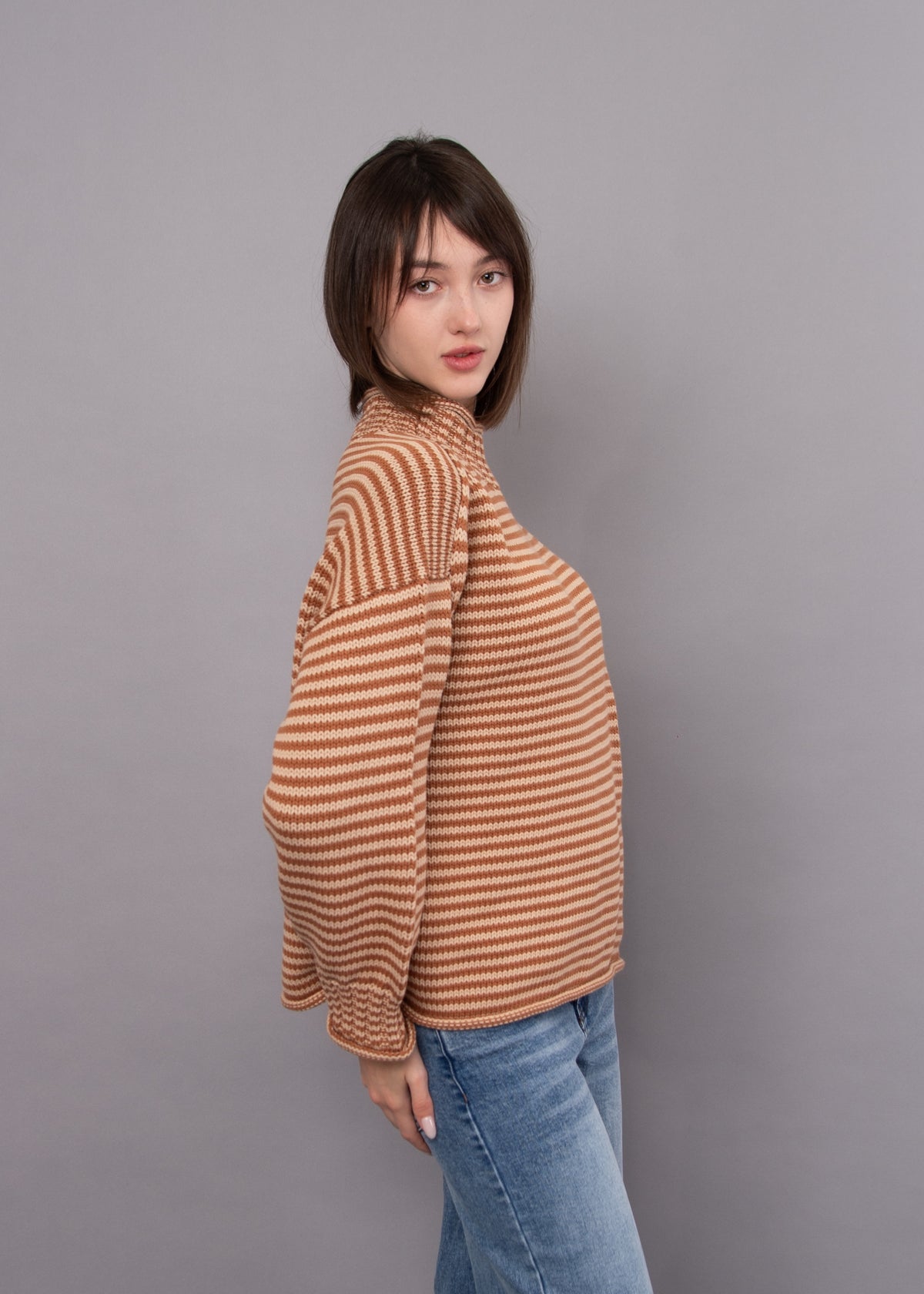 Lucretia Funnel Neck Pull-Over