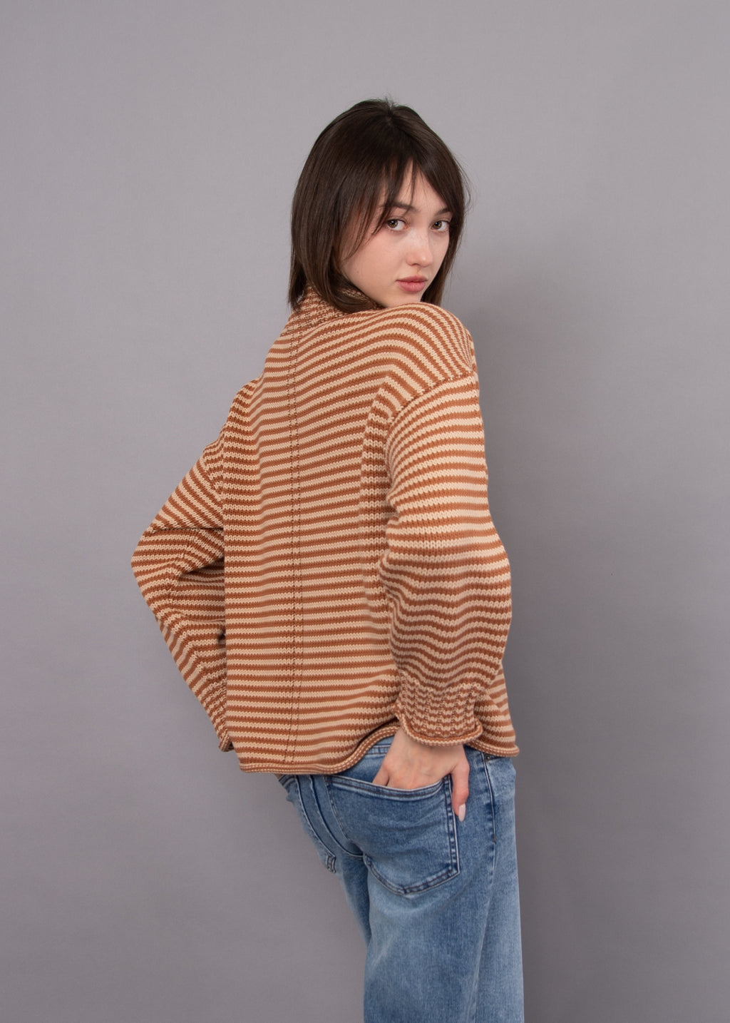 Lucretia Funnel Neck Pull-Over