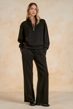 Black Quarter-Zip