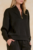Black Quarter-Zip