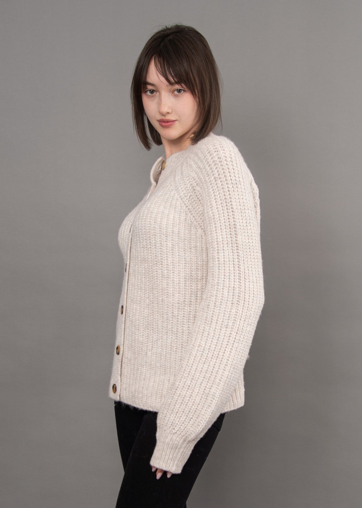 Amaryllis Button Front Cardigan