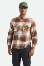 Bowery Lightweight Ultra Soft Flannel-Chocolate/Off White
